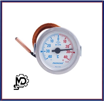 ترمومتر پکنز PAKKENS صفحه 5 سانت دنباله‌دار TI060