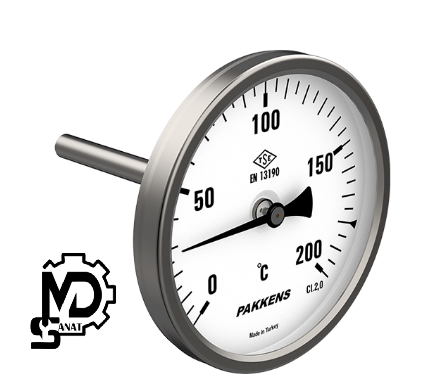 ترمومتر پکنز PAKKENS صفحه 10 سانت افقی TE100