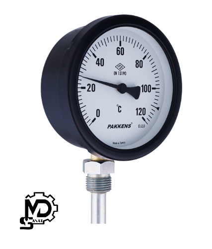 ترمومتر پکنز PAKKENS صفحه 10 سانت عمودی TE100