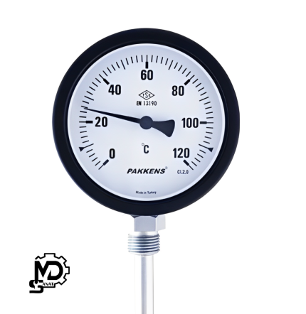 ترمومتر پکنز PAKKENS صفحه 10 سانت عمودی TE100