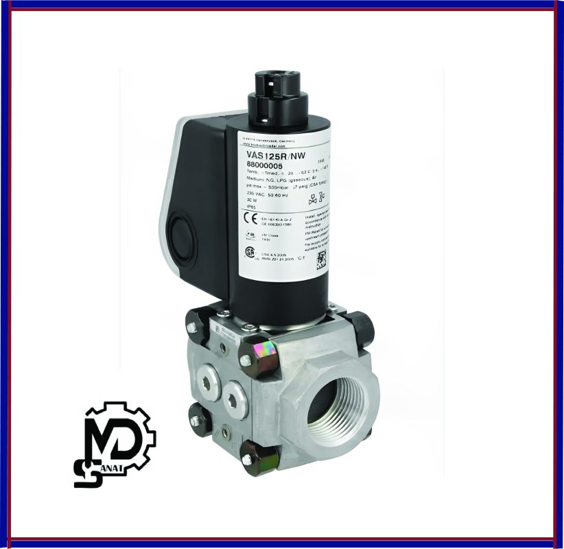 شیر برقی گاز تدریجی 1/2 کروم شرودر VAS