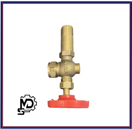 شیر آب‌نما دنده‌ای برنجی 1/2 اینچ | شیر آب‌‌نما دیگ بخار