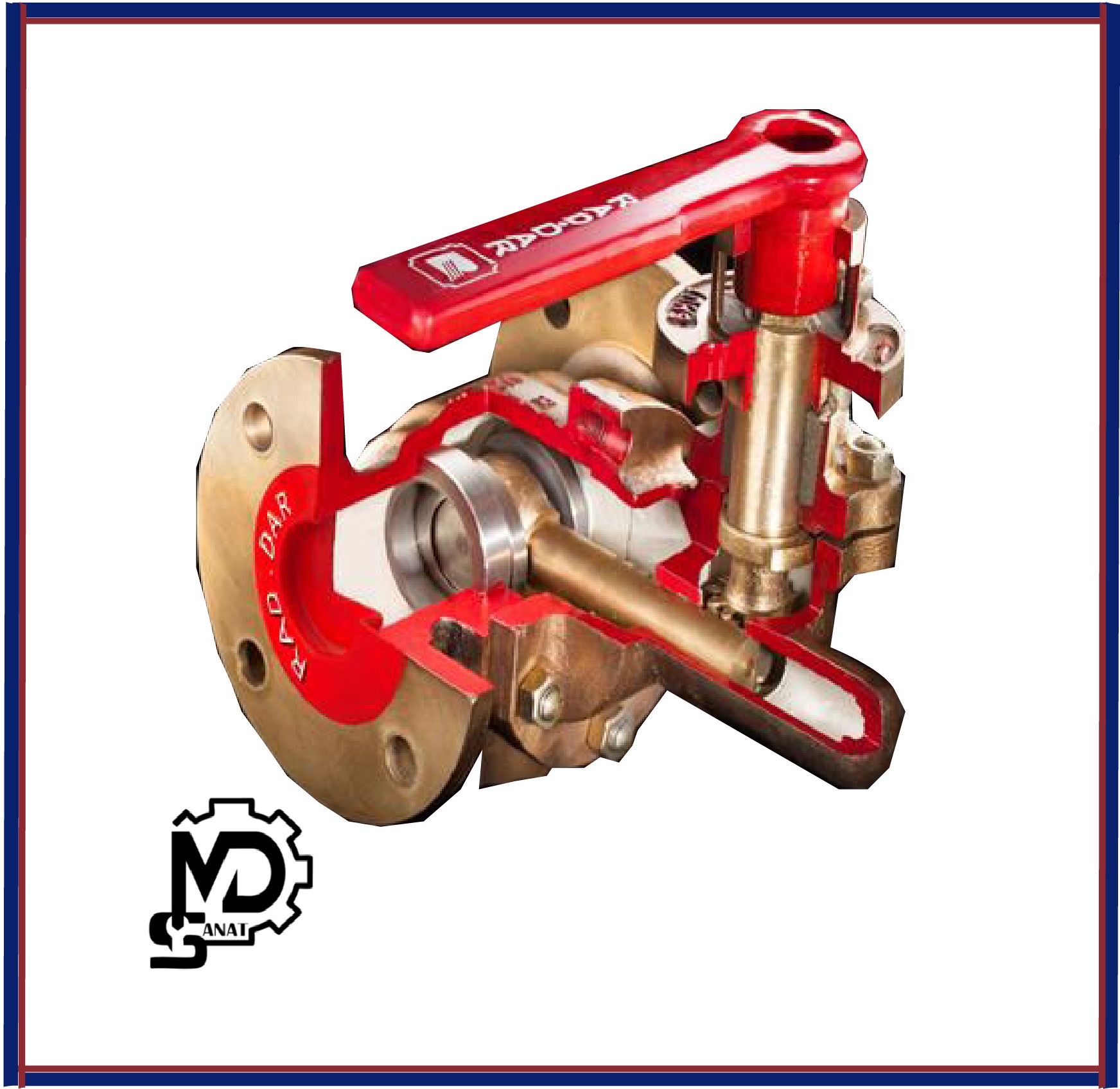 Untitled-2 شیر تخلیه فلانچ دار BDV برند راددار | شیر تخلیه دیگ بخار راددار