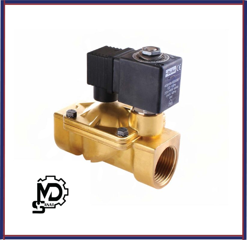 شیر برقی آب دیافراگمی 1/2 اینچ پارکر Parker| شیر برقی آب دو طرفه سلونوئیدی پارکر ایتالیا