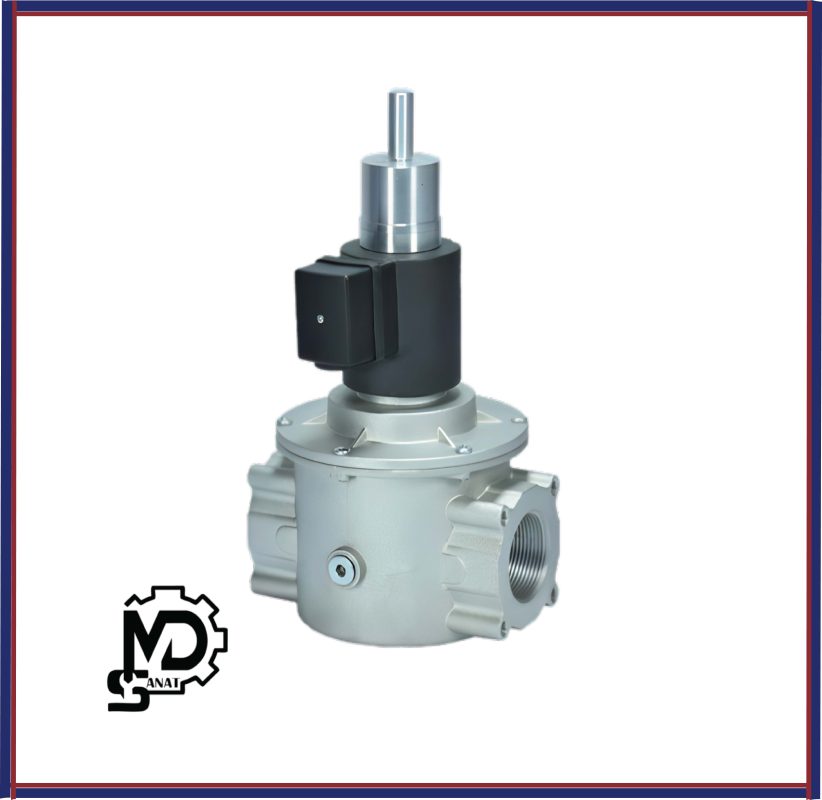 شیر برقی گاز تدریجی 1/2 - 1 اینچ ستاک نرمالی کلوز | شیر برقی تدریجی ستاک