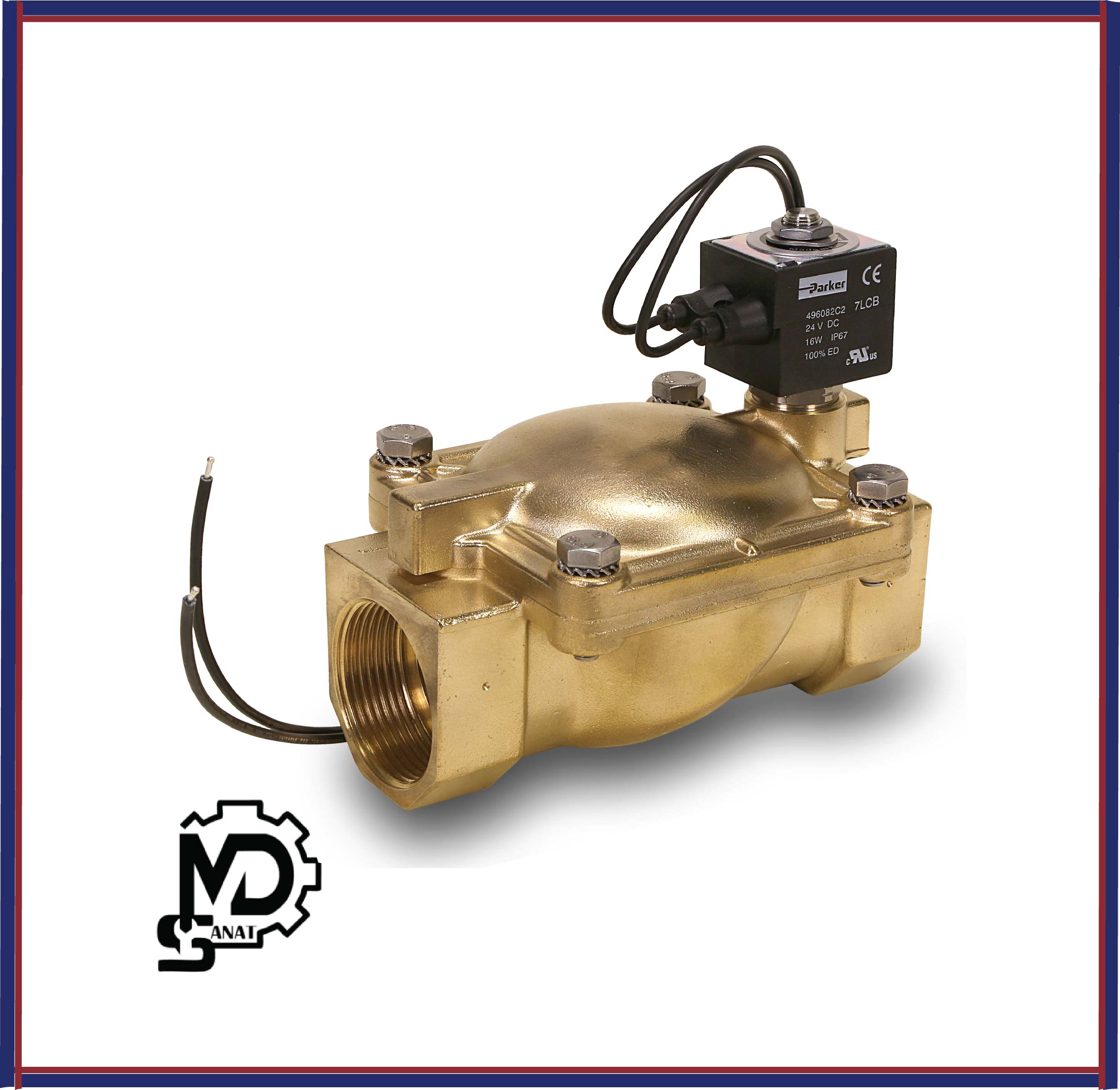 قاب مدرن صنعت25644 شیر برقی آب دیافراگمی 1/2 - 1 اینچ پارکر Parker| شیر برقی آب دو طرفه سلونوئیدی پارکر ایتالیا