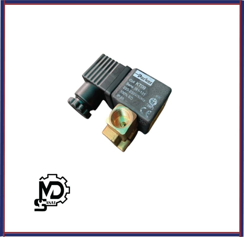 شیر برقی آب سوزنی 2/2 اینچ پارکر Parker | شیر برقی آب دو طرفه سوزنی نرمالی‌کلوز پارکر