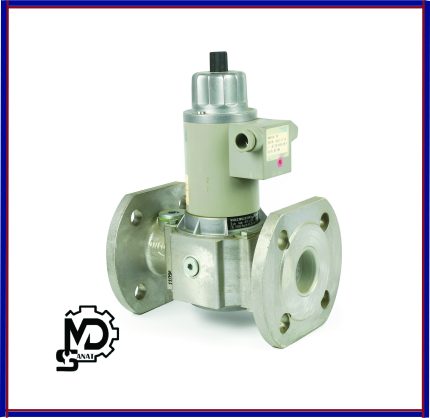 شیر برقی تک ضرب گاز 4 اینچ دانگز فلنجی نرمالی کلوز | شیر گازی تک ضرب صنعتی