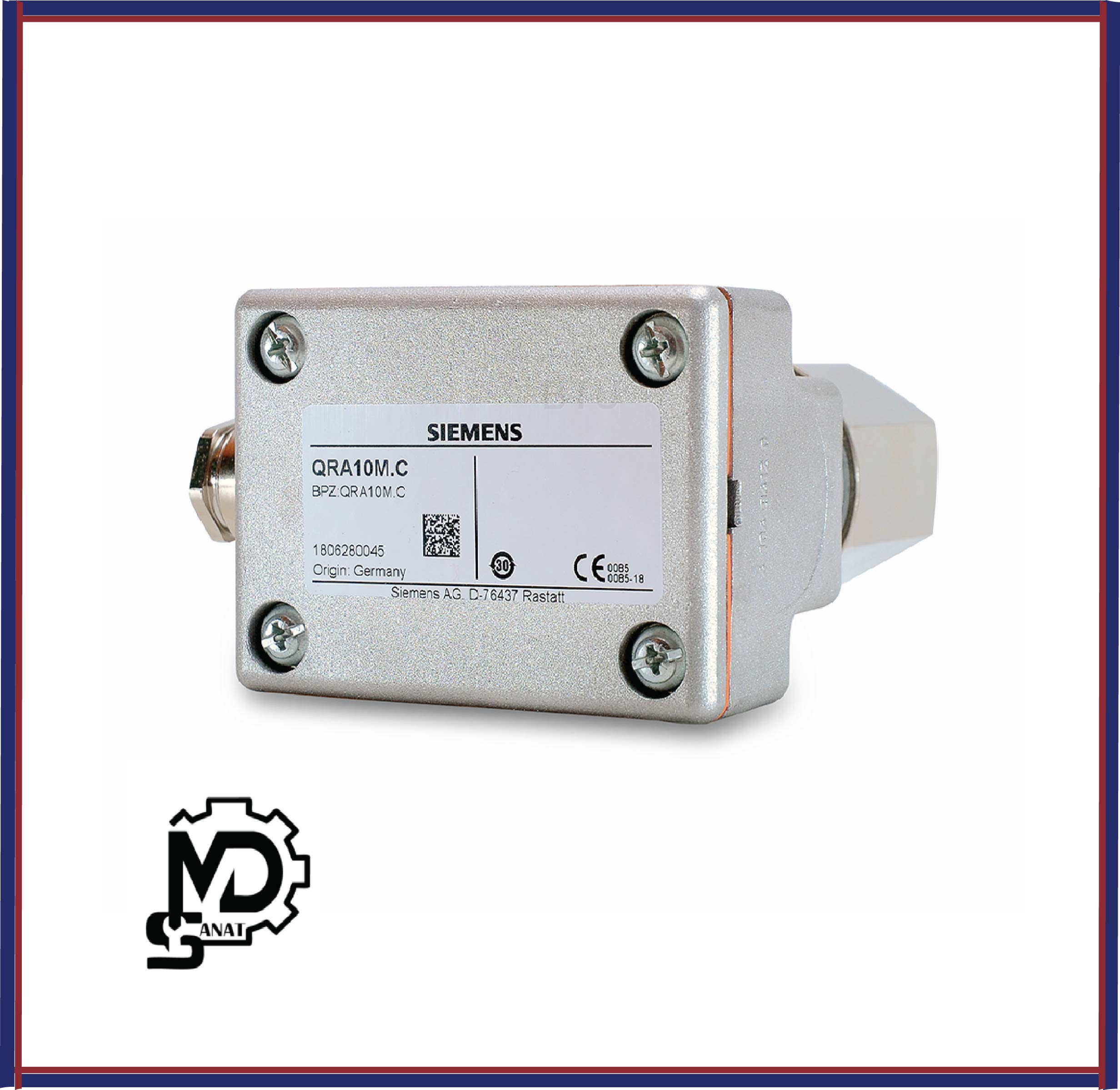 قاب مدرن صنعت89968 فتوسل شعله QRA 10 MC زیمنس | چشم الکتریکی مشعل صنعتی