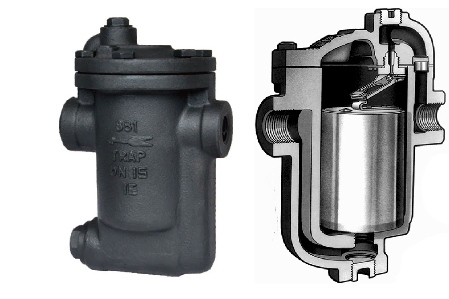 تله بخار مکانیکی سطلی معکوس